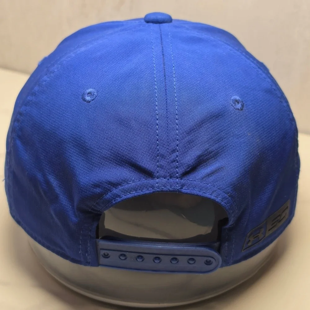 Under Armour SC30 Stephen Curry Youth Snapback Hat Blue Yellow Flat Brim Cap